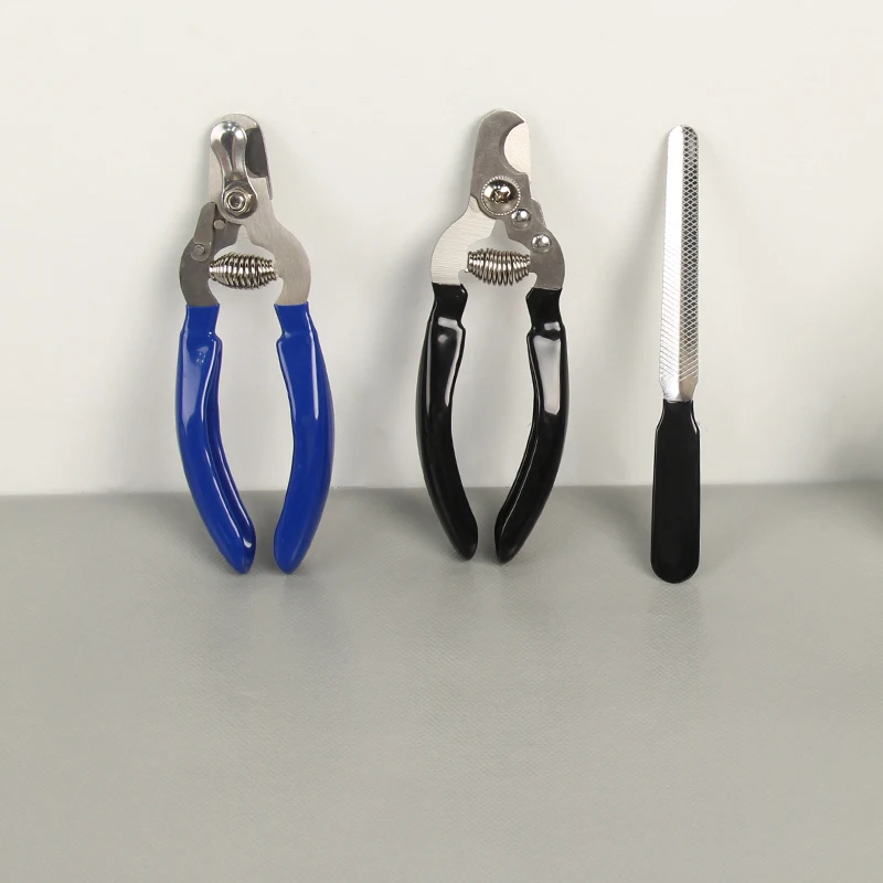 Saiji multifunction animal paw scissors new design cat toenail file stainless steel pet dogs clipper for sale