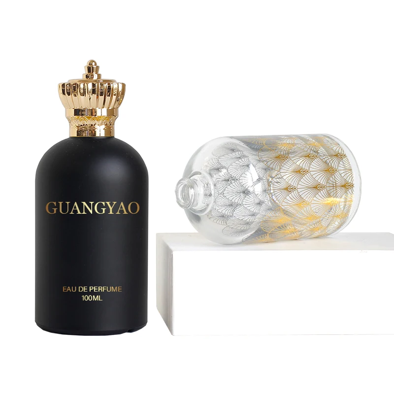 Good Quality Round Fancy Glass Perfume Bottles 30 ml 50ml 100ml With Arabian Type Luxury Cap