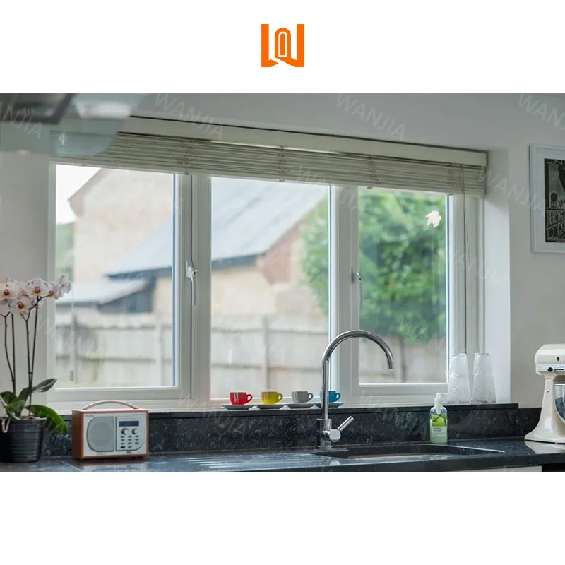 Modern Design House Residential Interior Glass Windows Plastic PVC Windows Thermal Break Double Glazed Windows