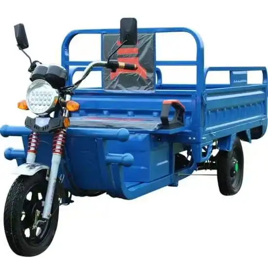 Efficient transport tool, powerful motor, electric cargo tricycle, large load capacity, for short-distance delivery