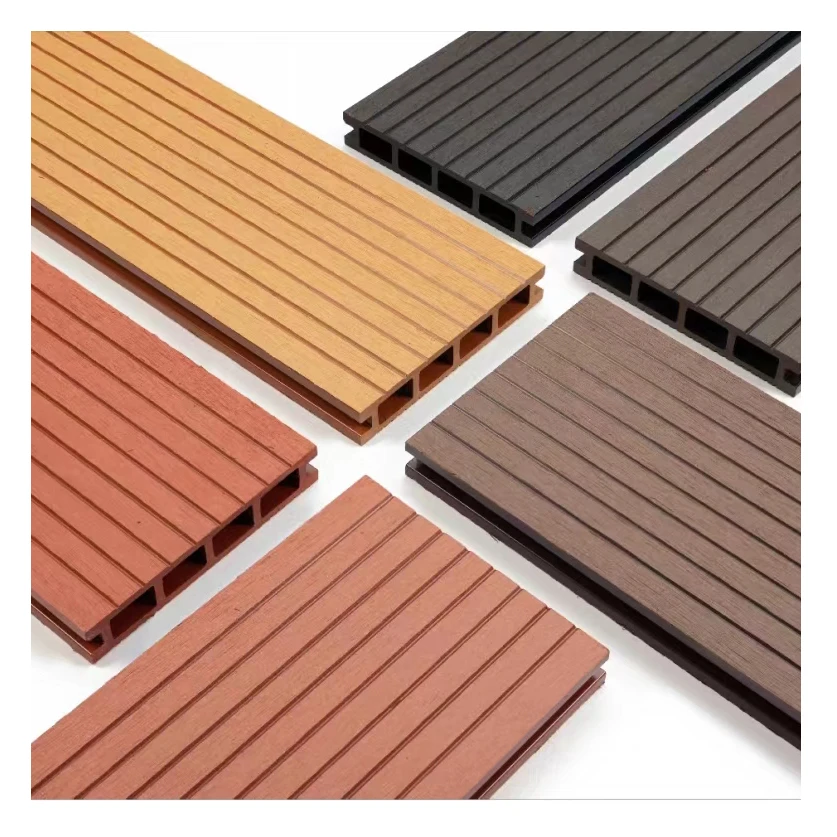 Resort Composite Decking Floor Waterproof Terrace Board Deck Patio Styles Wood Plastic Floor