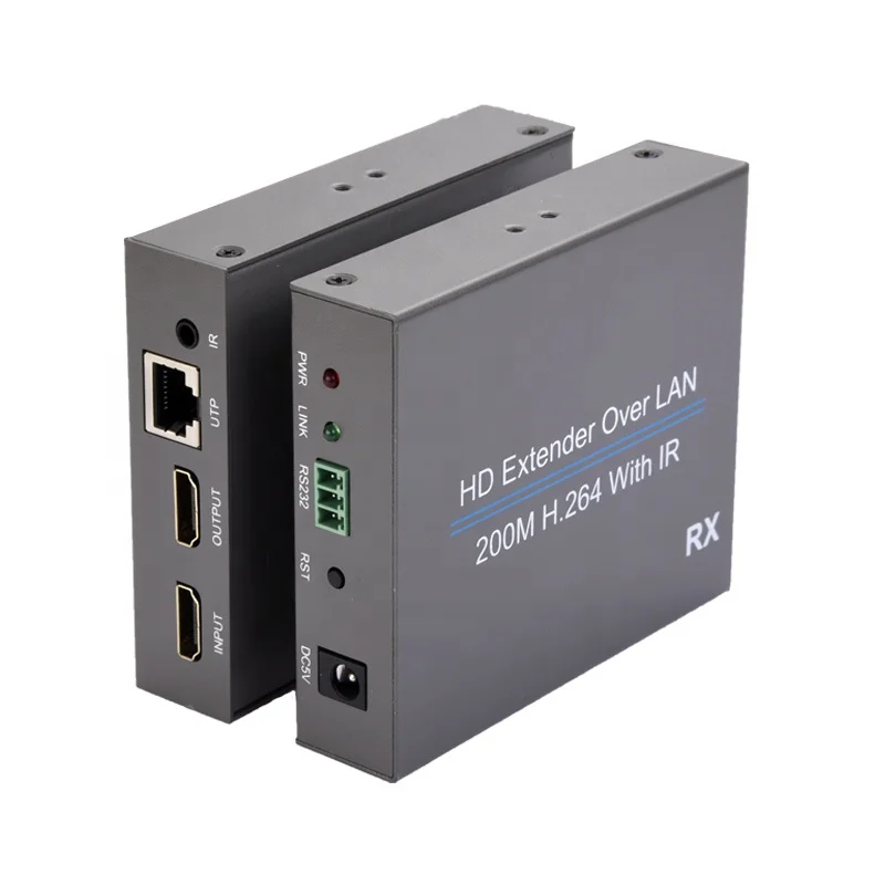HDMI-удлинитель Xput по IP Cat5e Cat6 Lan Ethernet 200M HDMI IP-удлинитель RJ45 с