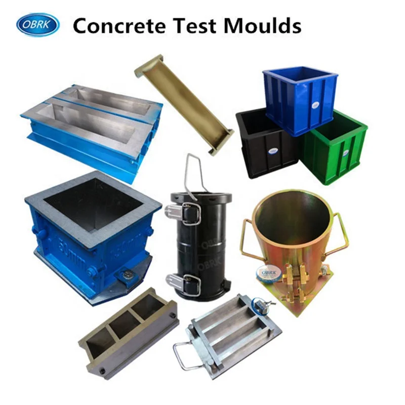 Concrete Three gang prism mould for Lab Mortar Plastic Test Molds Concrete test Mould