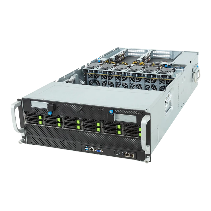 Gigabyte G493-ZB2 GPU вычислительный сервер настроить пользовательский HPC AI AMD EPYC 9004 4U DP 8 x PCIe Gen5 GPUs