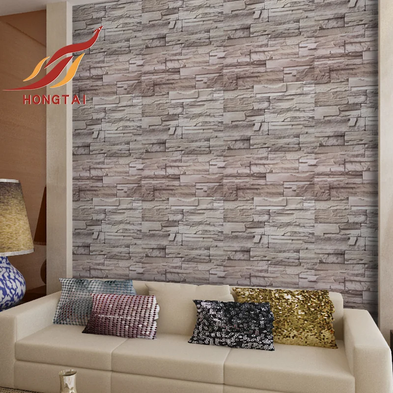 1.22m 3D brick pattern wallpaper PVC wallpaper with glue interior decoration