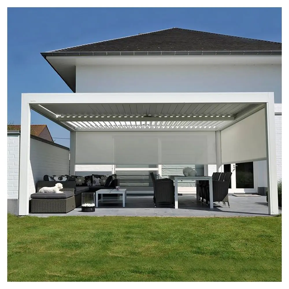 Prima Iron Gazebo Black Sun Shade Folding Gazebo 12 X 10 Gazebo