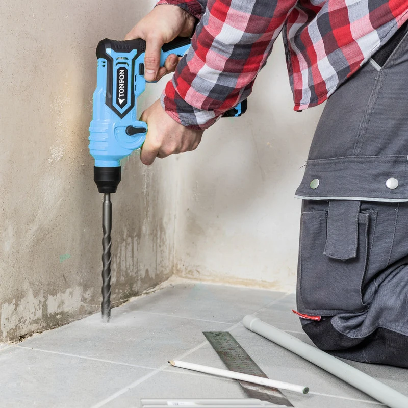 sds plus chuck and universal bit adapter supplied integrated drilling equipment Lithium Battery 20v Cordless Rotary Hammer Drill