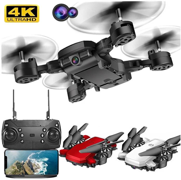 Wifi real-time transmission RC  high-definition aerial positioning fixed four-axis aircraft model WIFI 1080P/4K mini drone