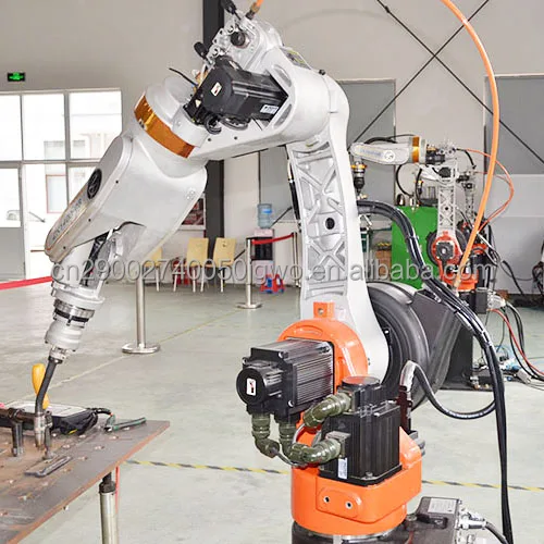 Arc MIG 500A Water Cooled Arc Welding Robot 1400mm Small Size Electric Welding Robotic Machine