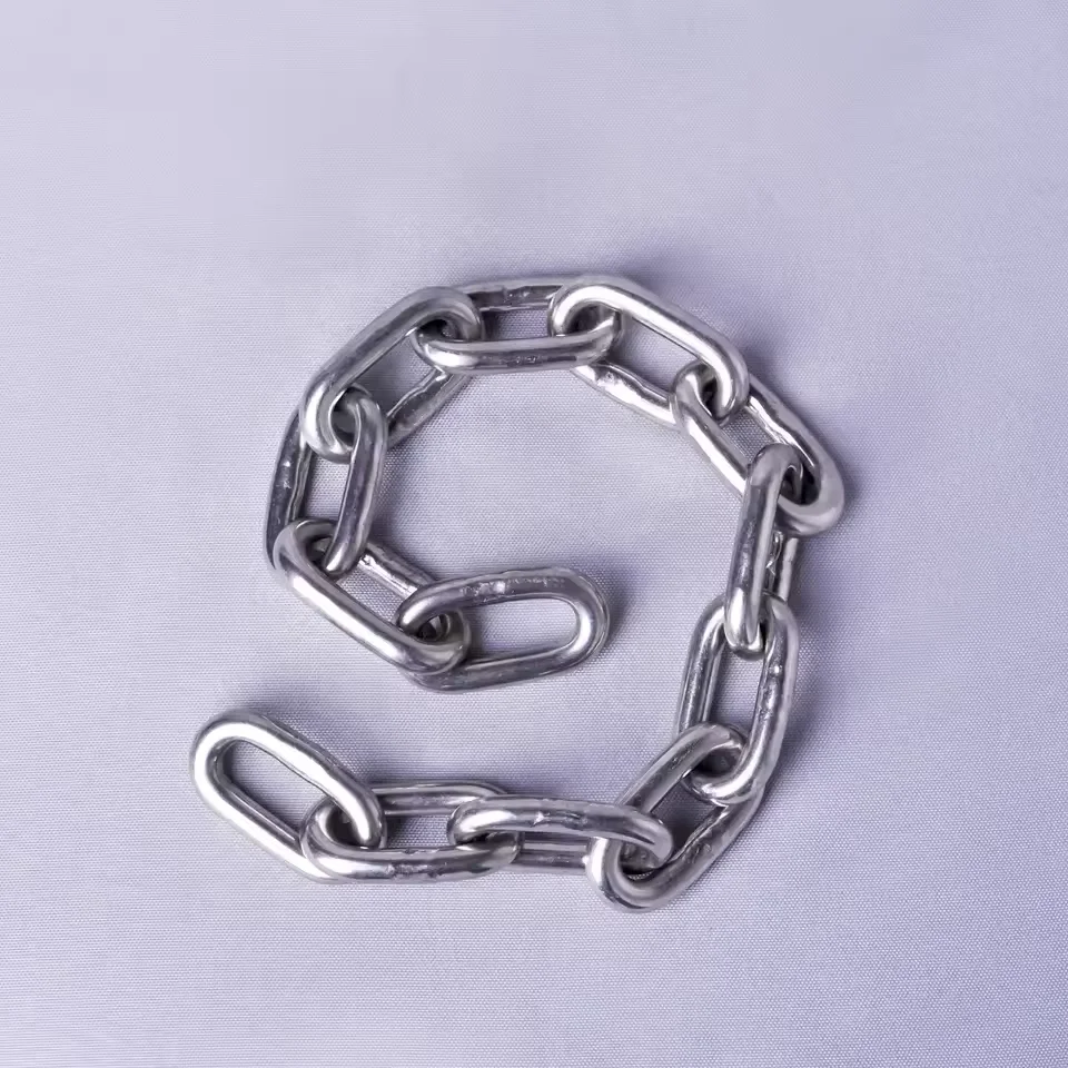 304 316 Stainless Steel and Mild Link Chain DIN 5685 Short Link Chain
