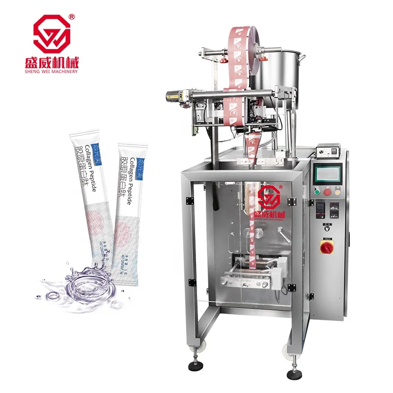 Shengwei Machinery Energy saving liquid popsicle fruit juice soft drink stick sachet vertical packaging machine