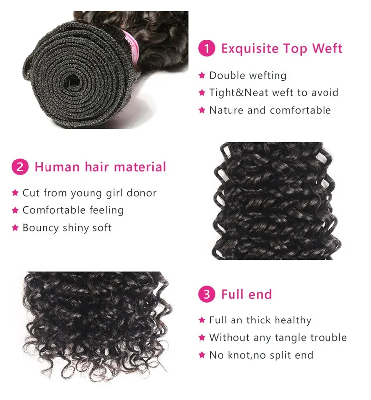 
Hot Beauty Hair Raw Hair 32-40inch Deep Wave Peruvian Deep Curly With Cheap Price 
