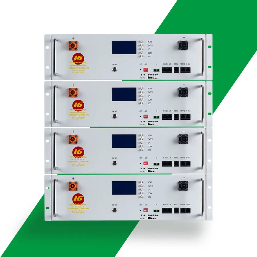 Вмонтированная в стойку батарея 48v 100ah 24v 200ah вмонтированная белый 5kva литиевая