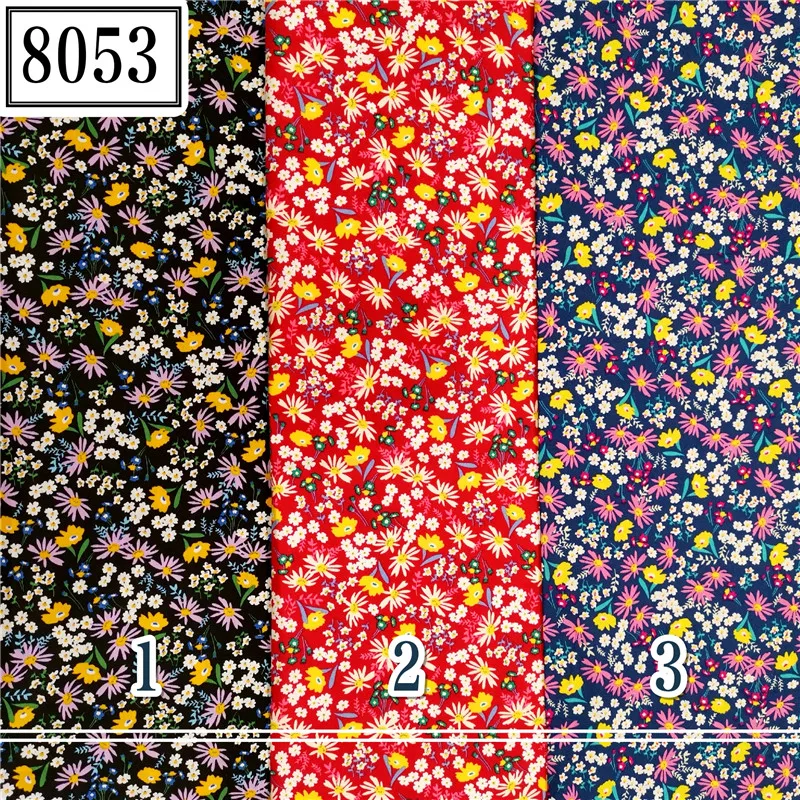 
flower design fashion 100 cotton poplin shirting fabrics 