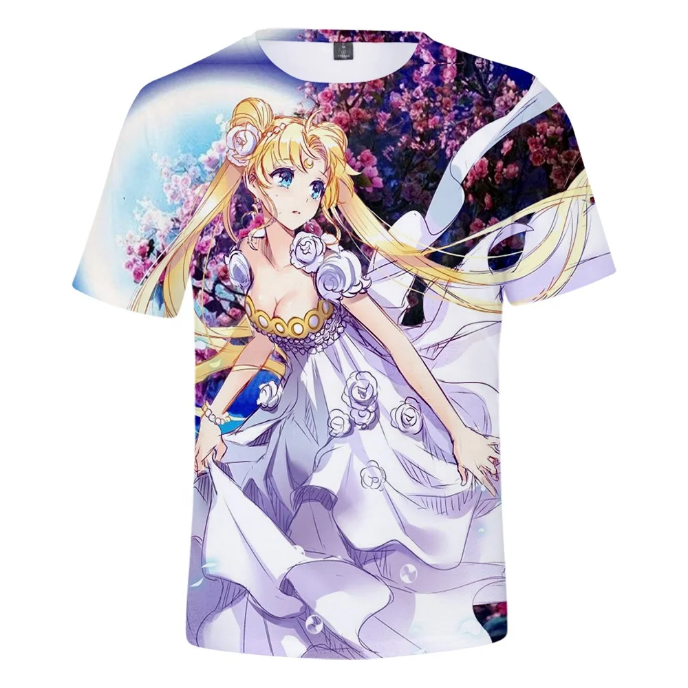 New Design Japanese Anime T Shirt Wholesale Printed T-shirt Supplier Top Sale 3d Oversize Plus TShirt Manufacturer