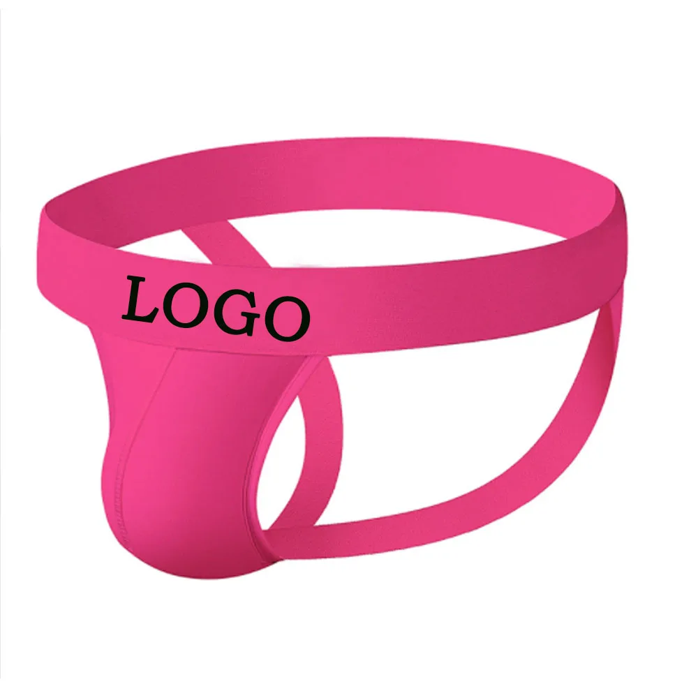 Custom logo cotton breathable mens sexy underwear thong jock strap underwear mens jockstrap