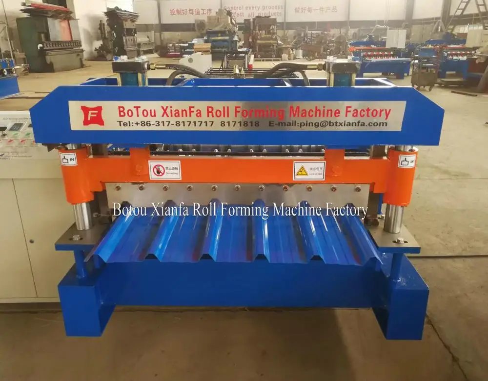 
Metal Trapezoidal Sheet Roof Roll Forming Machine 