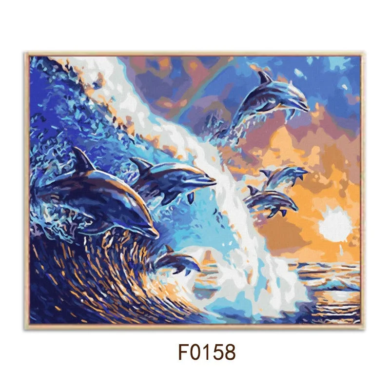 Лидер продаж, Настенная картина, современные картины маслом, домашний декор ручной работы, наборы красок для гостиной, картина серии океан, картина по номерам