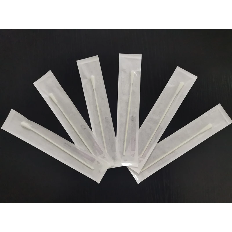 Новый стерильный нейлоновый Флокированный тампон, набор для отбора образцов, медицинский тампон для забора образцов, асептический носовой тампон, палочка для носогарнинга