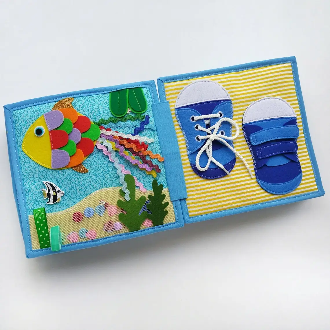 montessori busy sensory quite felt activity book diy felt quiet book felt books for kids child baby