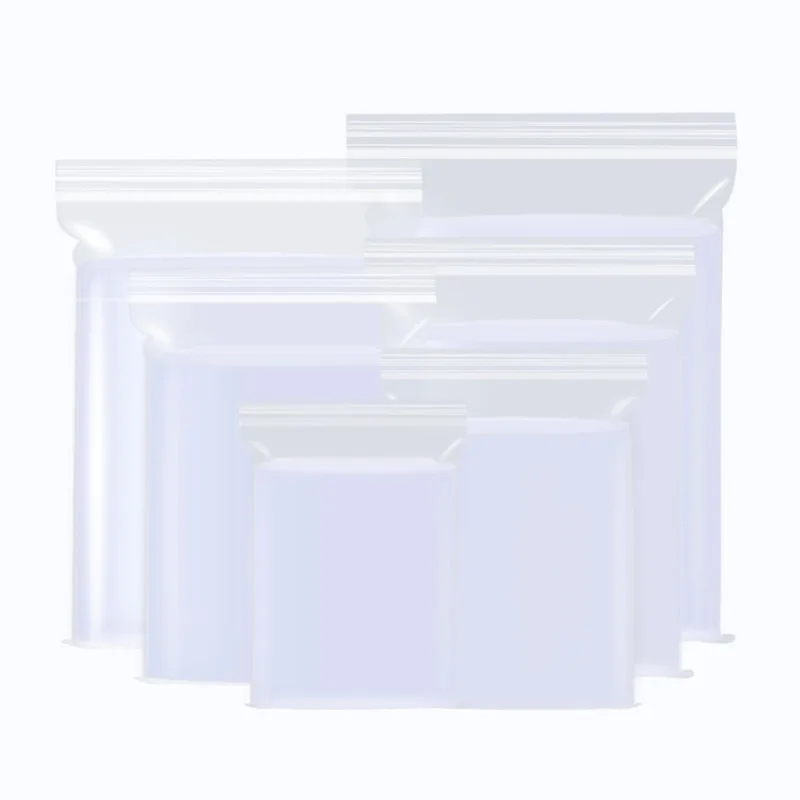 Packaging Bags Zipper Clear Zip Lock Bags Extra Heavy-duty Reclosable Plastic Custom 100pcs/lot Shoes & Clothing Poly Zipper Top