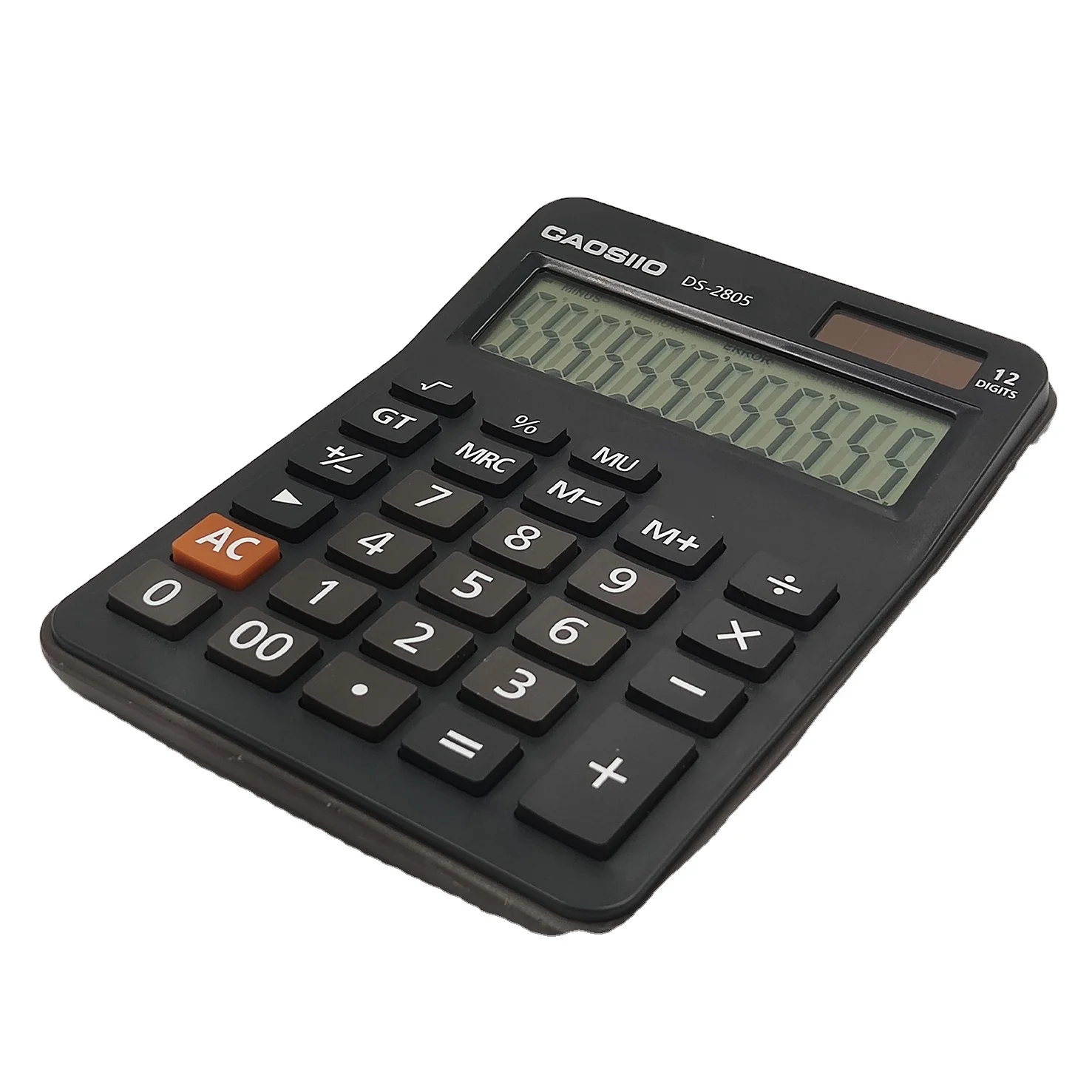 12-digits dual battery large screen solar office student desk calculator Desktop calculator