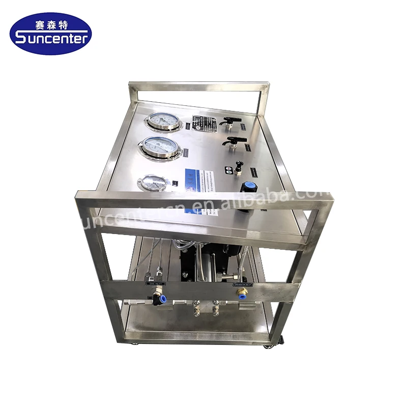 Double Stage Air Driven Oxygen Booster Pump Gas Booster System for Cylinder Filling