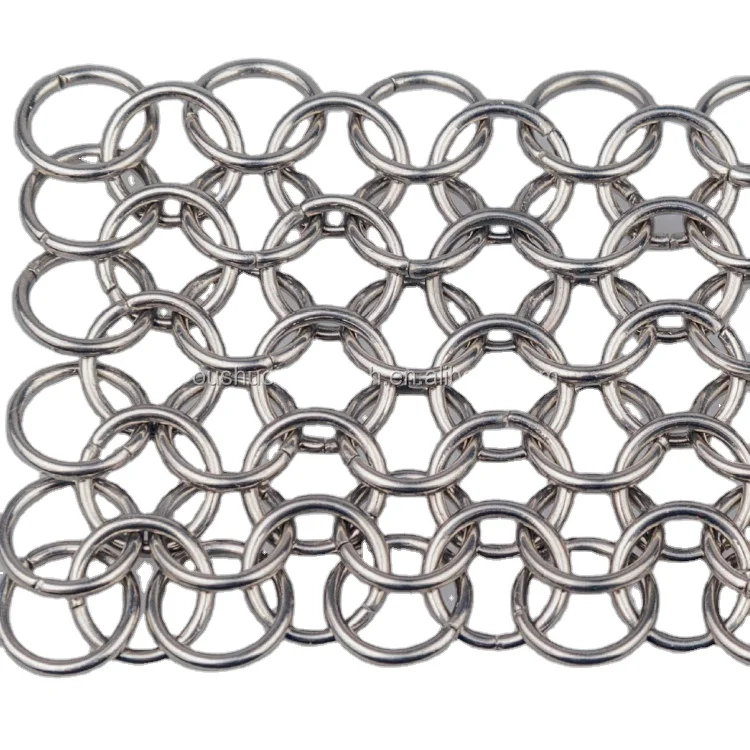 2m*3m Stainless steel chainmail ring metal mesh curtain decorative ring mesh
