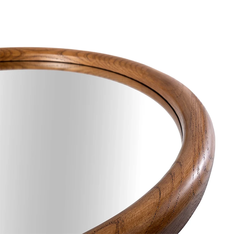 Natural Wooden Huge Tall Mirrors Wood Oversize Mirrors for Floor