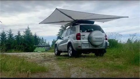 Camping Car Side Awning 4x4 offroad car roof free retracting  degree awning outdoor canopy tent for cars