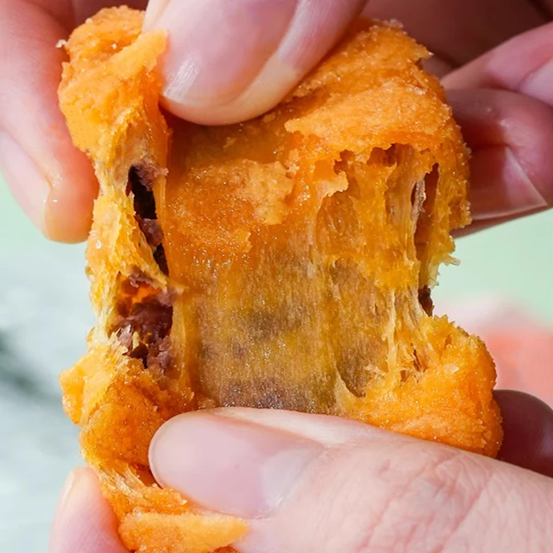 Chinese red bean pumpkin pie Nan Gua Bing Crispy & crunchy breakfast pie street food snack an irresistible sweet treat