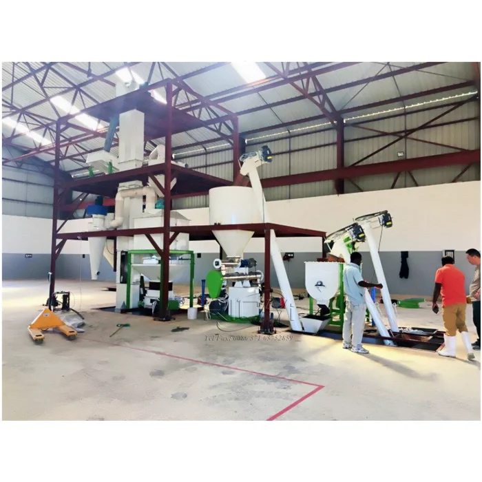 1-2T/H Poultry Animal Livestock Feed Plant