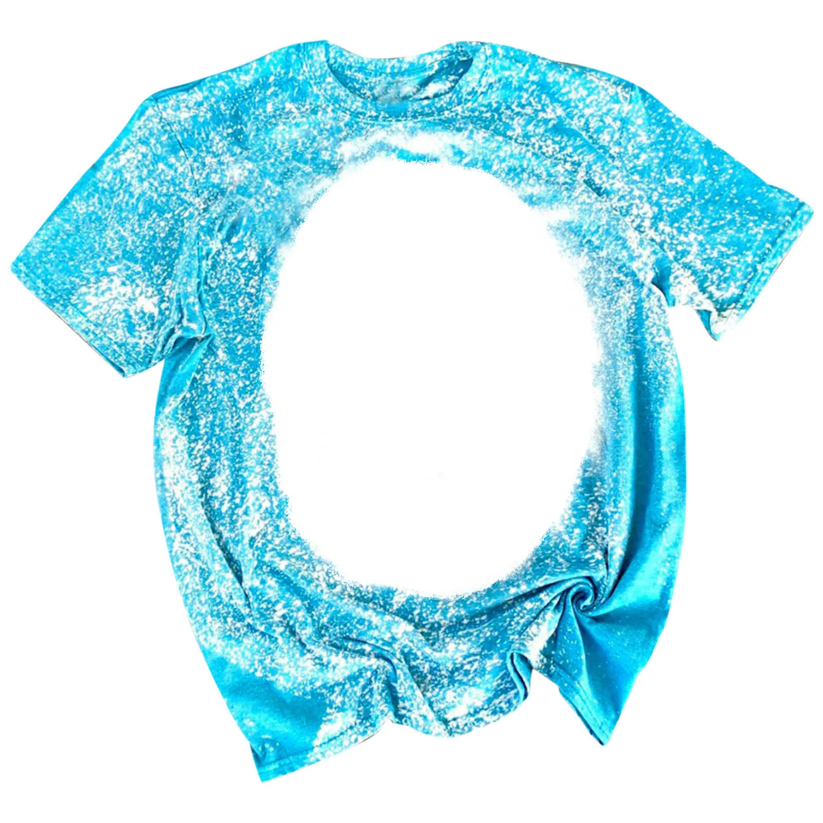 Wholesale Sublimation T-shirts 100% Polyester Custom Printing Sublimation Bleach Shirts Unisex Cotton Feel