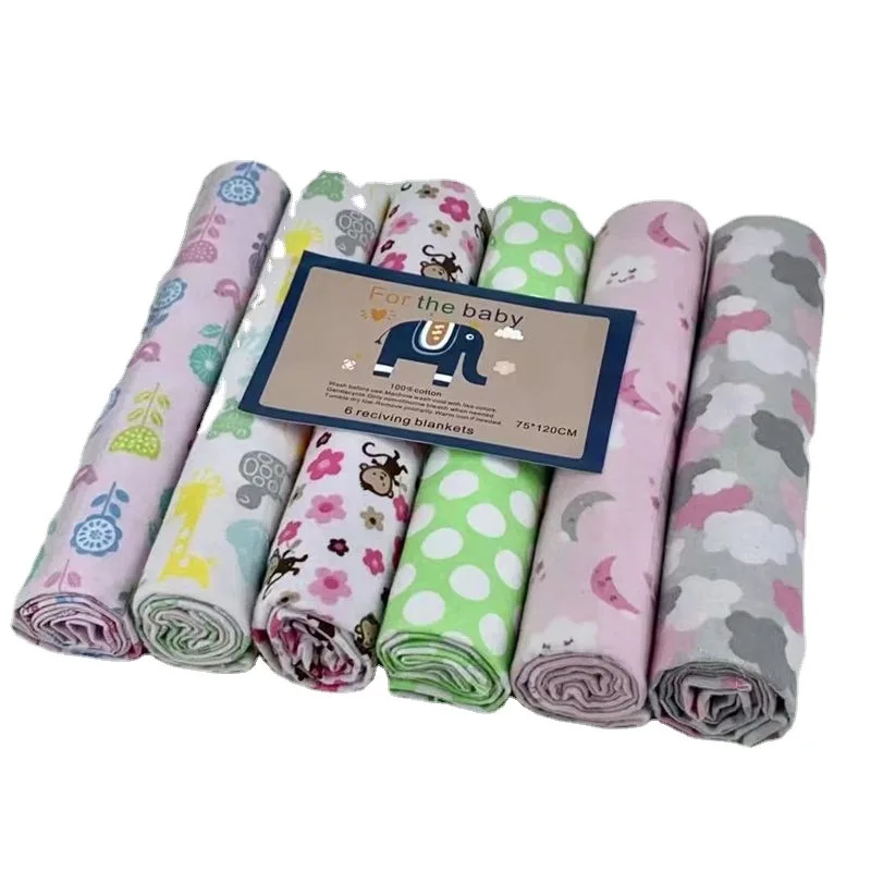 Мягкая хлопчатобумажная ткань на заказ, детское Пеленальное Одеяло для ребенка, клетчатое печатное дышащее, без рукавов, из муслина, с мультяшным рисунком