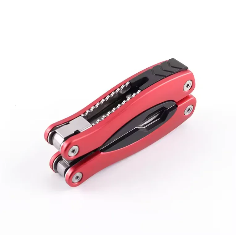Medium size folding outdoor plier knife function multi tool