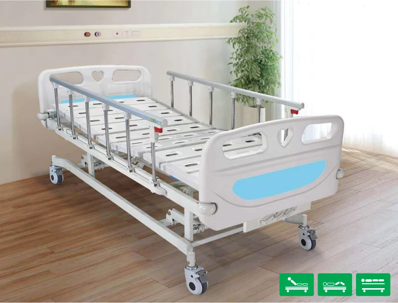 Wholesale Economic Medical 2 Crank Clinic Manual Hospital Bed For Patient