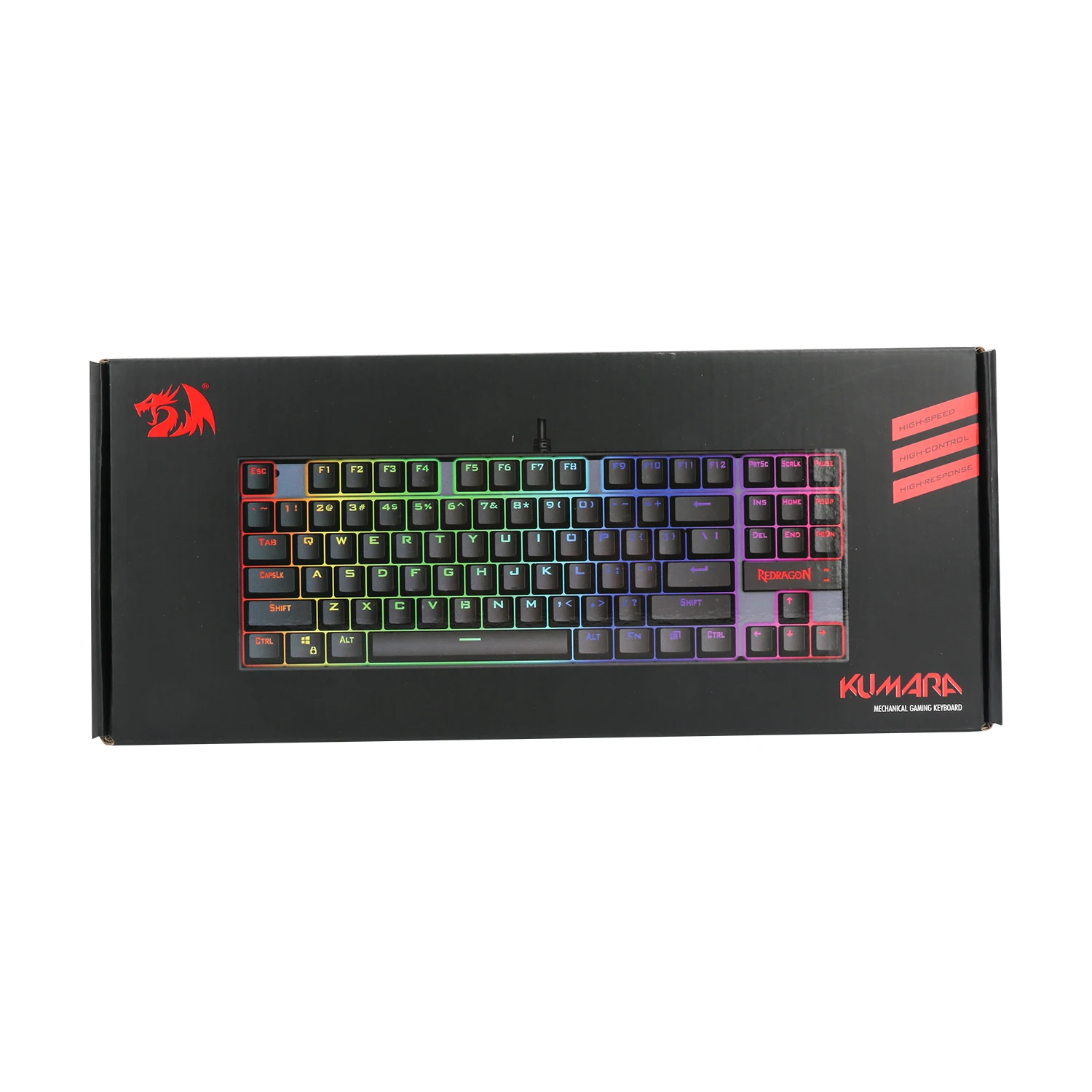 Red ragon K552 RGB Backlighting Mechanical Gaming Keyboard 87 Keys Blue Switches Backlit Keyboard For Gamer