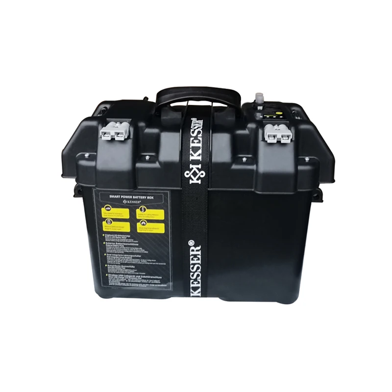 2022 New Arrival DC 12V Battery Box with Type-C port dual- USB ports and dual-Cigar lighter