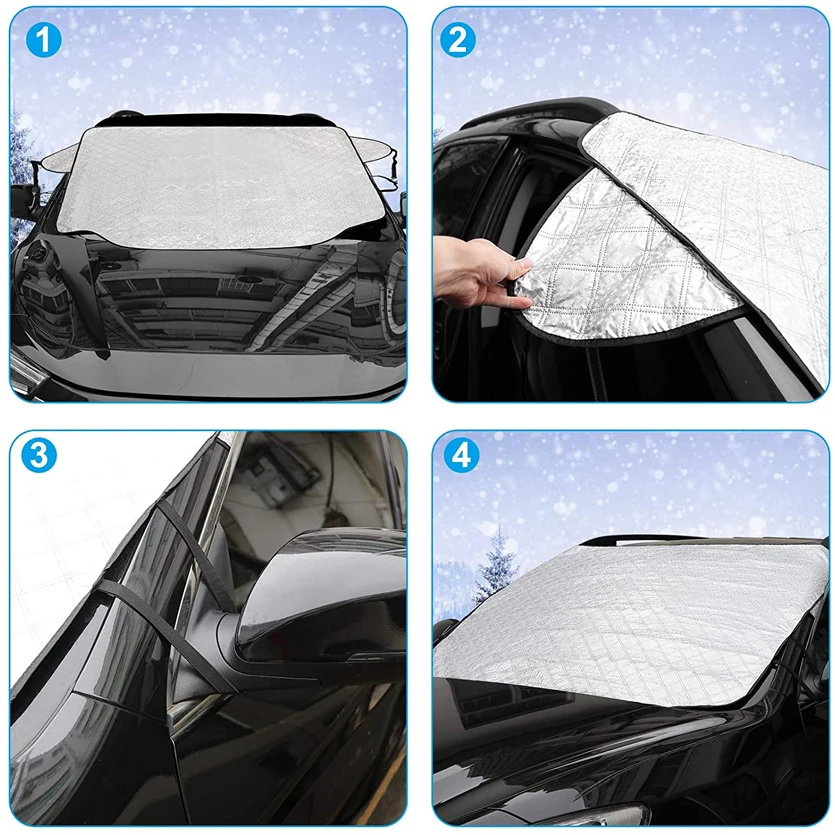 150x70cm Car Snow Ice Protector Visor Sun Shade frontt Rear Windshield Block Cover Window Windshield Auto Exterior Accessories