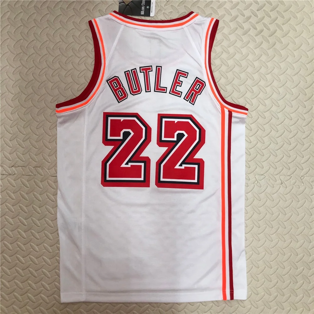 Новинка 2023, сезон, лучшее качество, мужская спортивная футболка, под заказ, имя Уэйда Батлера, герро, адебайо, Майами, баскетбольная футболка, Джерси, униформа