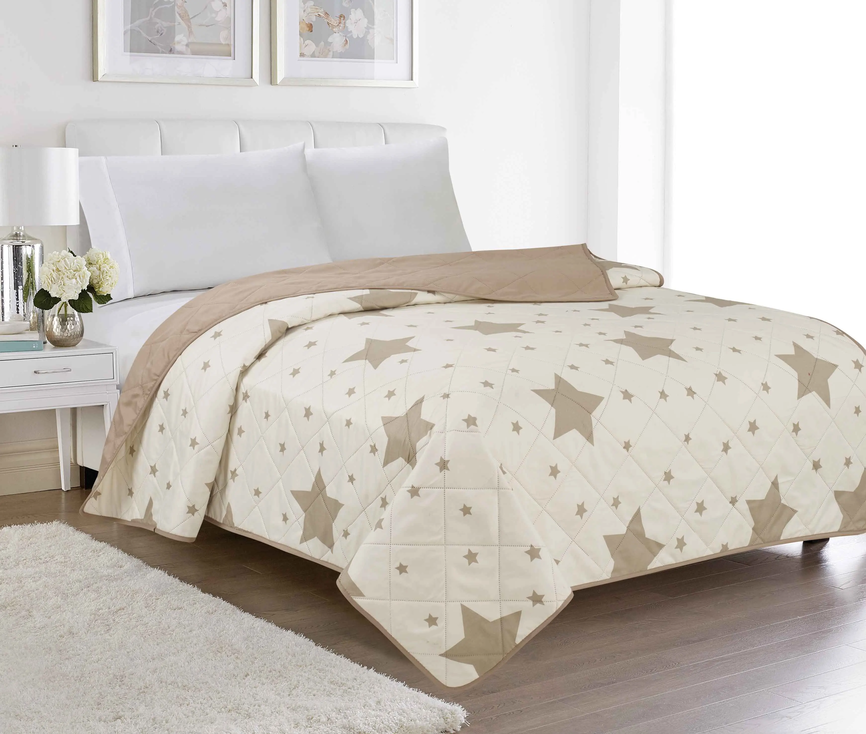 
Amazon Cheap Price Wholesale Reversible Printed Bedspread Bedsheets Comforter Set 