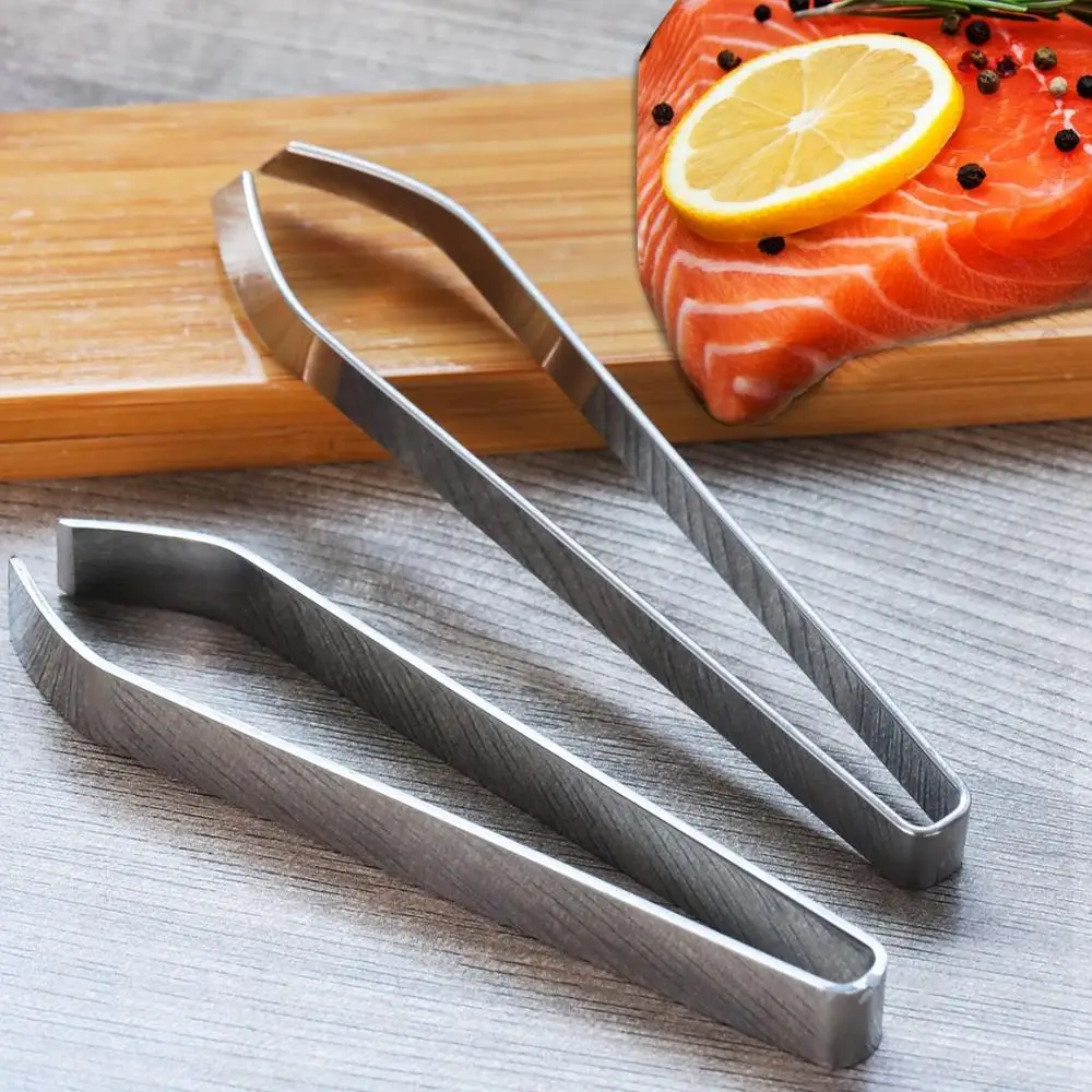 
2019 food grade stainless steel fish bone tweezers for for pig hair and bone 