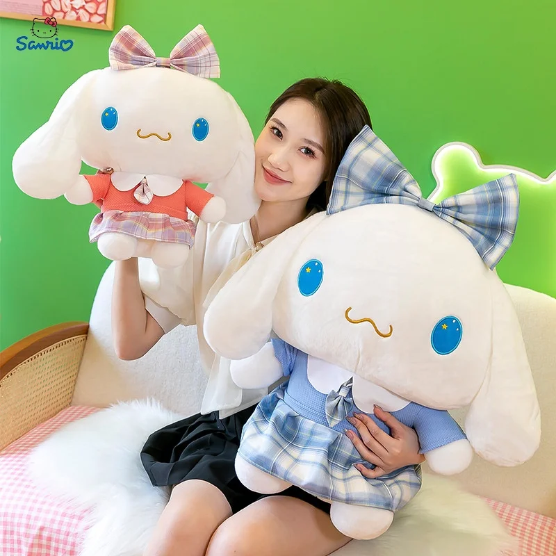 2023 Anime Cartoon Kawali Kuromi KT Cat My Melody Cinnamoroll Pillow Plush Toys Soft Stuffed Dolls For Kids Birthday Gifts