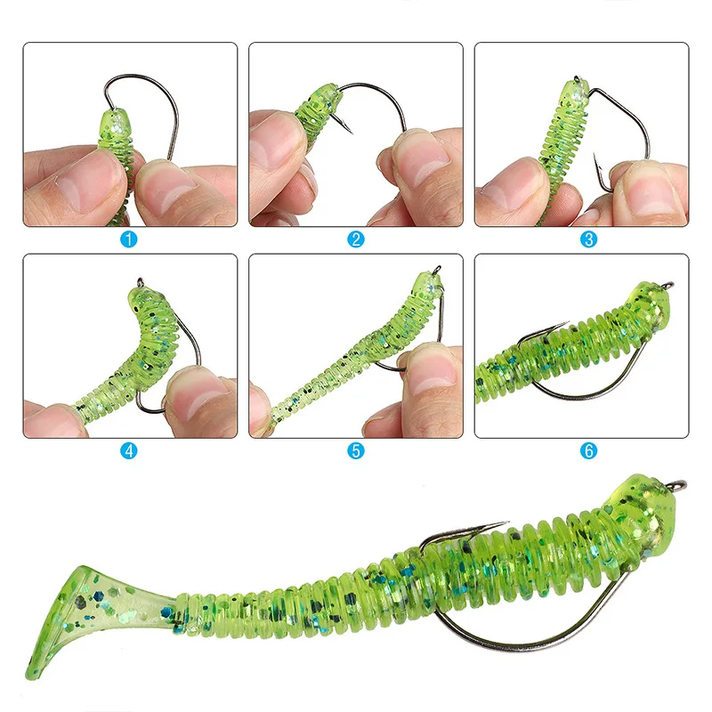 50pcs 4#-4/0# High Carbon Steel Single Fishing Hooks Worm Jigging Bait Texas Rig  Barbed Point Offset Crank Hook With Barb