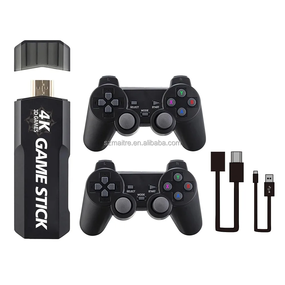Оптовая продажа семейная игровая консоль 4K 2 4G двойные геймпады HD USB X2 Ретро ТВ GD10 игровой плеер для SFC