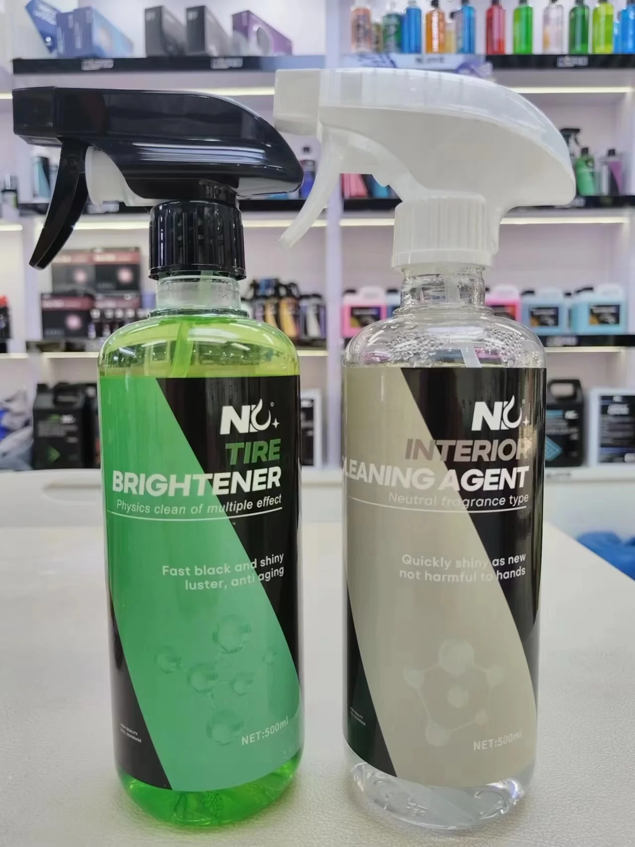 2024 New Formula car wash beauty products special price full set sample 12 bottle 500ml with wash tool package  factory supplier