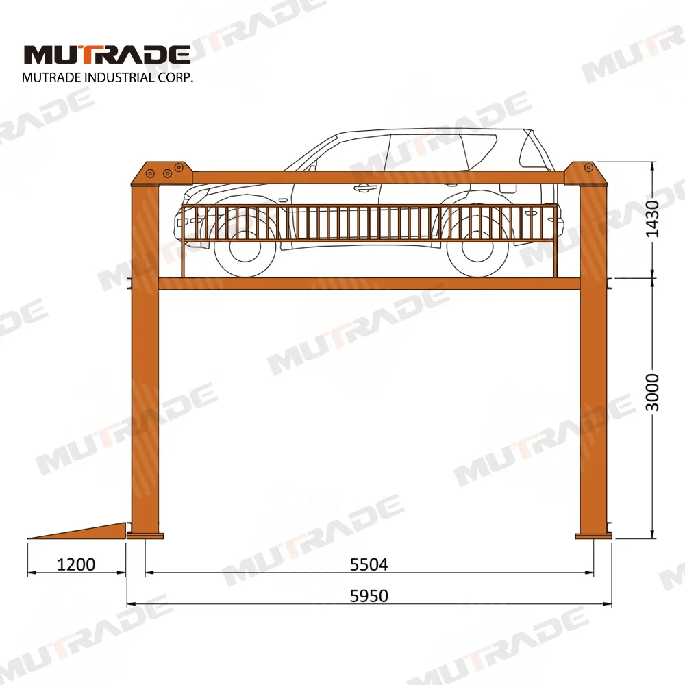 Vertical Car Goods Lift Platform Vehicle Goods Elevator Four Post Parking Stacker Customize
