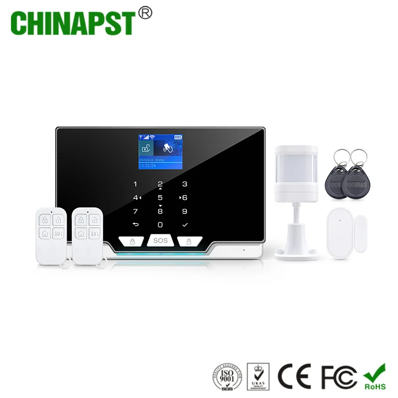 2023 New Cheap 2.4 Inch TFT LCD Wifi GSM Tuya Smart Wireless Alarm Security System PST-G20
