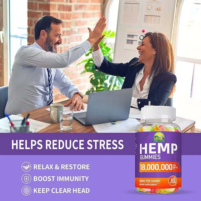 Private Label Drop Shipping Pure Hemp Powder Gummies Premium High Potency 1500MG Pure Hemp Gummy Vegan