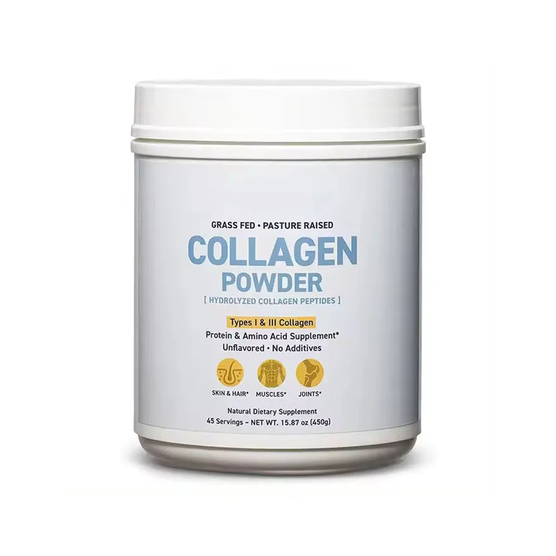 OEM Supplement Body Health Collagen Powder Skin Whitening All Natural Multi-Collagen Hair Nails Beauty Supplement 450g